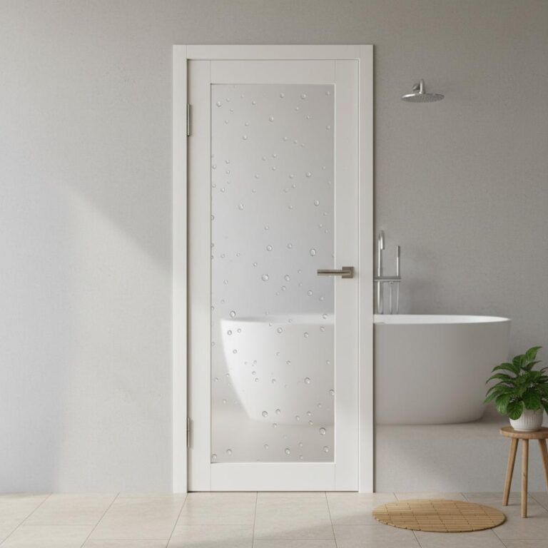 وداعاً لأبواب الخشب! تصميمات أبواب حمامات upvc أناقة لا تتأثر بالماء