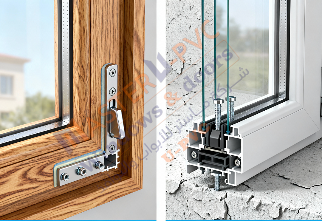 تركيب شبابيك upvc حلق خشب أم على المحارة؟ دليلك من شركة ماستر لاتخاذ القرار الصحيح