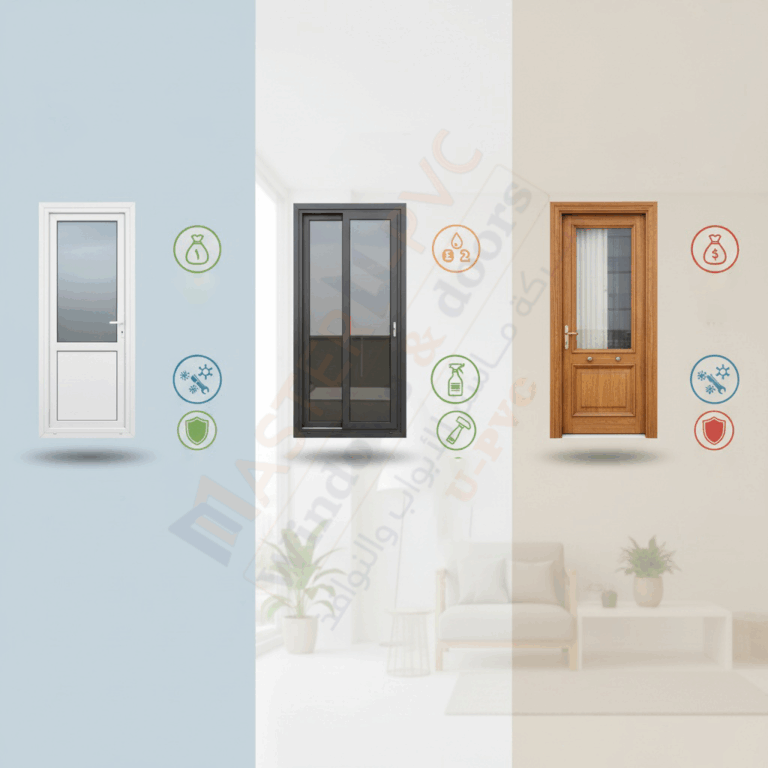 مقارنة التكاليف upvc مقابل الألمنيوم والخشب، أيهما الاستثمار الأذكى لمنزلك؟