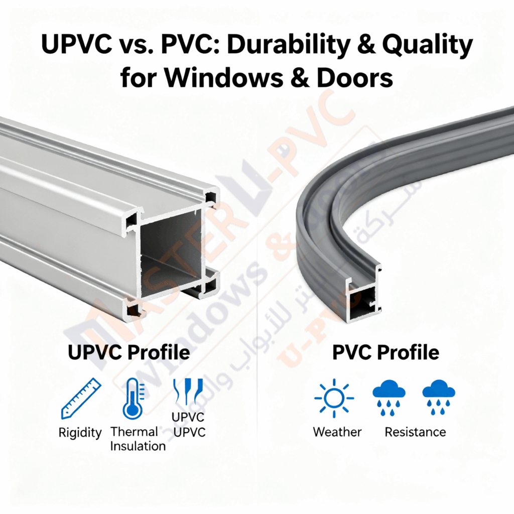 ما هو الـ upvc والفرق الجوهري بينه وبين الـ pvc دليلك من شركة ماستر